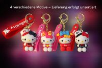Hello Kitty 3D Katzen Schlüsselanhänger ca. 5–7 cm – Sammelfigur Anhänger aus PVC – 1 Stück zufällige Variante – süßer Taschenanhänger für Schlüssel, Rucksack & Tasche – Überraschungsfigur