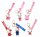 Hello Kitty 3D Katzen Schlüsselanhänger ca. 5–7 cm – Sammelfigur Anhänger aus PVC – 1 Stück zufällige Variante – süßer Taschenanhänger für Schlüssel, Rucksack & Tasche – Überraschungsfigur