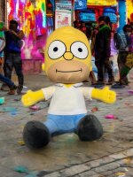 The Simpsons Plüschtier 39 cm – Homer– Weiches Kuscheltier für Kinder, Fans & Sammler, Stofftier zum Kuscheln – 1 Stück