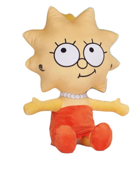 The Simpsons Plüschtier 39 cm – Lisa– Weiches Kuscheltier für Kinder, Fans & Sammler, Stofftier zum Kuscheln – 1 Stück