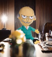 The Simpsons Plüschtier 39 cm – Mr.Burns– Weiches Kuscheltier für Kinder, Fans & Sammler, Stofftier zum Kuscheln – 1 Stück