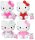 Hello Kitty Kuscheltier Plüschtier 45 cm Stofftier Schleife rot