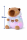Capybara Kuscheltier 25 cm bunt – Plüsch Tierfigur mit buntem Hoodie, Weiches Stofftier für Kinder, Geschenkidee & Deko, 1 Stück