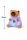 Capybara Kuscheltier 25 cm blau – Plüsch Tierfigur mit buntem Hoodie, Weiches Stofftier für Kinder, Geschenkidee & Deko, 1 Stück