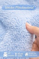 Kuscheltier Hase XXL 70 cm Plüschtier mit langen Ohren weich Babyblau Pastell Stofftier zum Spielen Schlafen Dekoration Geschenk für Kinder