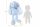 Kuscheltier Hase XXL 70 cm Plüschtier mit langen Ohren weich Babyblau Pastell Stofftier zum Spielen Schlafen Dekoration Geschenk für Kinder