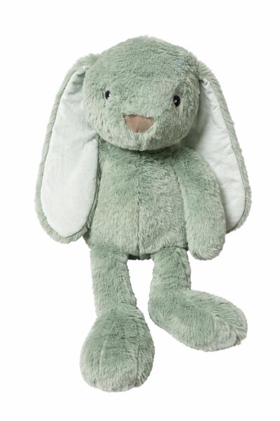 Kuscheltier Hase XXL 70 cm Plüschtier mit langen Ohren weich grün Pastell Stofftier zum Spielen Schlafen Dekoration Geschenk für Kinder
