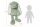Kuscheltier Hase XXL 70 cm Plüschtier mit langen Ohren weich grün Pastell Stofftier zum Spielen Schlafen Dekoration Geschenk für Kinder