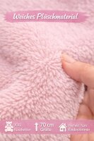 Kuscheltier Hase XXL 70 cm Plüschtier mit langen Ohren weich rosa Pastell Stofftier zum Spielen Schlafen Dekoration Geschenk für Kinder