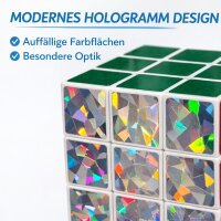 Cubic Zauberwürfel 3x3 Puzzle Würfel 6 cm Speed Cube – Geduldsspiel Denkspiel Speedcube Magic Cube Gehirntraining für Kinder und Erwachsene