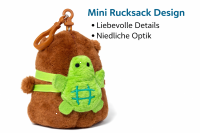 Capybara Pl&uuml;sch Anh&auml;nger mit Rucksack &ndash;...