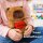 Capybara Kuscheltier 20 cm mit Herz – Weiches Capybara Plüschtier mit Love Herz – Süße Tierfigur Stofftier Geschenk für Kinder Mädchen Jungen