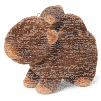 Capybara Kuscheltier mit Baby 26 cm –...