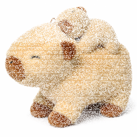 Capybara Kuscheltier mit Baby 26 cm – Plüschtier Capybara Stofftier weich – Tierfigur mit Baby auf dem Rücken – zufällige Farbvariante – Geschenkidee für Kinder