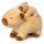 Capybara Kuscheltier mit Baby 26 cm – Plüschtier Capybara Stofftier weich – Tierfigur mit Baby auf dem Rücken – zufällige Farbvariante – Geschenkidee für Kinder