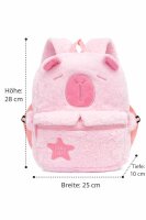 Capybara Plüsch Rucksack Kinder Rosa Pink –...