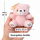 Pl&uuml;sch B&auml;r Schl&uuml;sselanh&auml;nger 13 cm &ndash; Kuscheliger Teddy Anh&auml;nger mit goldfarbenem Schl&uuml;sselring &ndash; Weiches Stofftier f&uuml;r Tasche, Rucksack oder Schl&uuml;sselbund &ndash; rosa