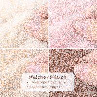 Pl&uuml;sch B&auml;r Schl&uuml;sselanh&auml;nger 13 cm &ndash; Kuscheliger Teddy Anh&auml;nger mit goldfarbenem Schl&uuml;sselring &ndash; Weiches Stofftier f&uuml;r Tasche, Rucksack oder Schl&uuml;sselbund &ndash; beige