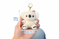 Koala Schl&uuml;sselanh&auml;nger Pl&uuml;sch 12 cm weich Kuscheltier Anh&auml;nger in beige