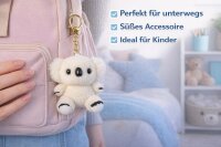 Koala Schl&uuml;sselanh&auml;nger Pl&uuml;sch 12 cm weich Kuscheltier Anh&auml;nger in beige