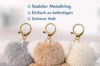Koala Schlüsselanhänger Plüsch 12 cm weich Kuscheltier Anhänger in grau