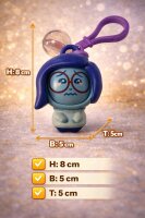 Disney Alles steht Kopf Anh&auml;nger Kummer 8 cm mit 3 Gesichtern Clip