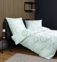 Janine Mako-Satin Bettw&auml;sche 135X200 J. D. mint salbei