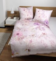 Janine Mako-Satin Bettwäsche 155x220 Modern Art S rosa