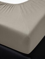 Irisette Lyocell-Stretch Spannbetttuch Erba 0030 1 x Spannbetttuch mit Rundumgummi für Matratzen von 180-200 x 200-220 cm natur