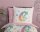 Pure Bettwäsche 135x200 + 1 x 80x80 cm Mikrofaser Fancy Regenbogen Einhorn bunt