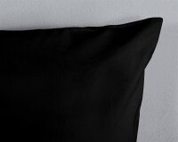 Pure Bettwäsche 200x200 + 2 x 80x80 cm Mikrofaser Uni uni schwarz