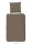 Pure Bettwäsche 155x220 + 1 x 80x80 cm Mikrofaser Uni uni braun