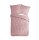 Pure Bettwäsche 155x220 + 1 x 80x80 cm Mikrofaser Elegance luxuriöse Abnäherfalten rosa