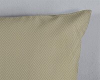 Pure Bettwäsche 135x200 + 1 x 80x80 cm Mikrofaser Haarlem geometrischer Druck natur