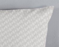 Pure Bettwäsche 200x200 + 2 x 80x80 cm Mikrofaser Gouda geometrischer Druck weiß