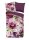 Pure Bettwäsche 200x200 + 2 x 80x80 cm Mikrofaser Chimai Blumen rot
