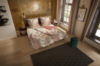 Pure Bettwäsche 155x220 + 1 x 80x80 cm Mikrofaser Ramani Ibiza-Stil rosa