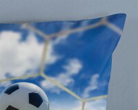 Good Morning Bettwäsche 135x200 + 1 x 80x80 cm Renforcé Maurits Fußball blau