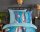 Good Morning Bettwäsche 135x200 + 1 x 80x80 cm Flanell Fred Raketenstart blau