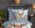 Good Morning Bettwäsche 135x200 + 1 x 80x80 cm Flanell Cupid  blau