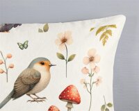 Good Morning Bettwäsche 135x200 + 1 x 80x80 cm Flanell Moss  bunt