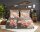 Good Morning Bettwäsche 135x200 + 1 x 80x80 cm Flanell Rhode Blumen braun