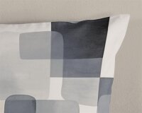 Good Morning Bettw&auml;sche 200x200 + 2 x 80x80 cm Renforc&eacute; Aiden abstrakt / modern blau