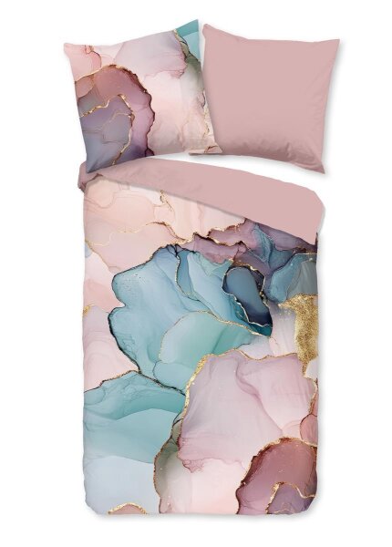 Good Morning Bettwäsche 155x220 + 1 x 80x80 cm Renforcé Marley  rosa