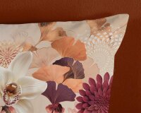 HIP Bettwäsche 200x200 + 2 x 80x80 cm Mako Satin Quente Mandalas und Blumen natur