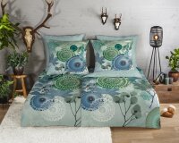 HIP Bettw&auml;sche 155x220 + 1 x 80x80 cm Flanell Iselin...