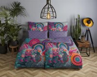 HIP Bettwäsche 155x220 + 1 x 80x80 cm Mako Satin...