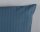 Descanso Bettwäsche 135x200 + 1 x 80x80 cm Mako Satin Hotel Sevilla ruhiger Satin-Streifen blau
