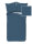 Descanso Bettw&auml;sche 155x220 + 1 x 80x80 cm Mako Satin Hotel Sevilla ruhiger Satin-Streifen blau