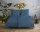 Descanso Bettw&auml;sche 155x220 + 1 x 80x80 cm Mako Satin Hotel Sevilla ruhiger Satin-Streifen blau